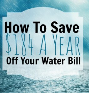 Here's an easy way to save money around the home. Find out how to use less water and you'll also spend less money too! Here's how...