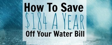 Here's an easy way to save money around the home. Find out how to use less water and you'll also spend less money too! Here's how...
