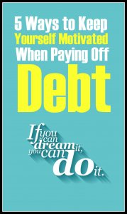 How to keep yourself motivated when paying off debt. Figure out ho to stay the course, stick to your budget and finally become debt free.