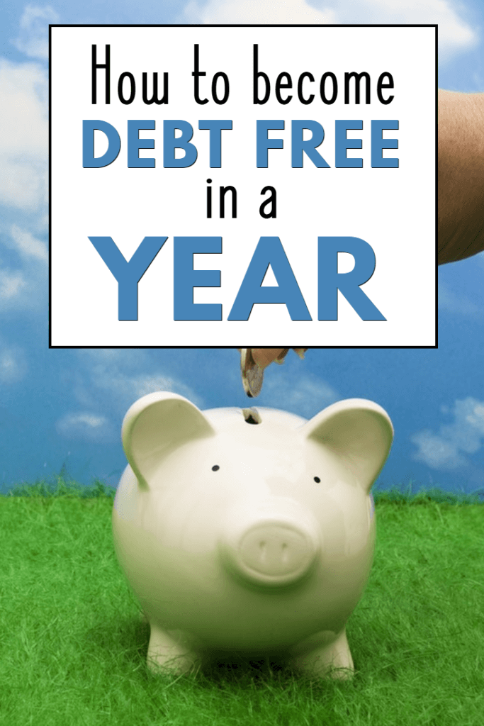 How to become debt free in a year - it's easier than you think! Follow the steps I took to pay off debt and become debtfree as quickly as possible.